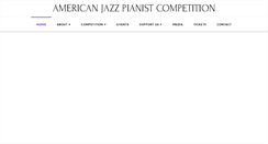 Desktop Screenshot of americanjazzpianistcompetition.org