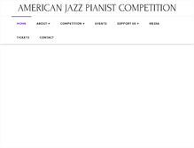 Tablet Screenshot of americanjazzpianistcompetition.org